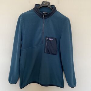 Patagonia Microdini 1/2 Zip Fleece Pullover Mens XXL Blue 26200 Outdoor Nature